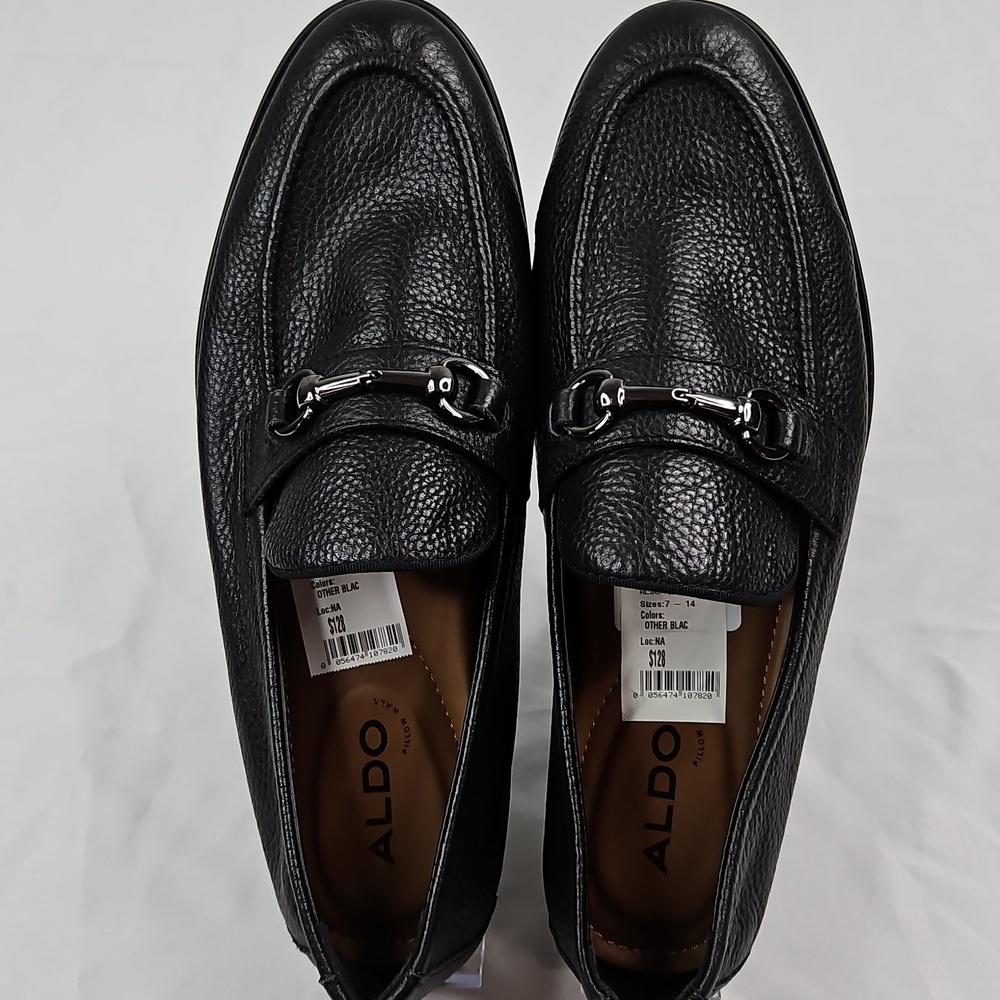 Aldo Black Men's Traveler Leather Bit Loafer Size 9 NWT